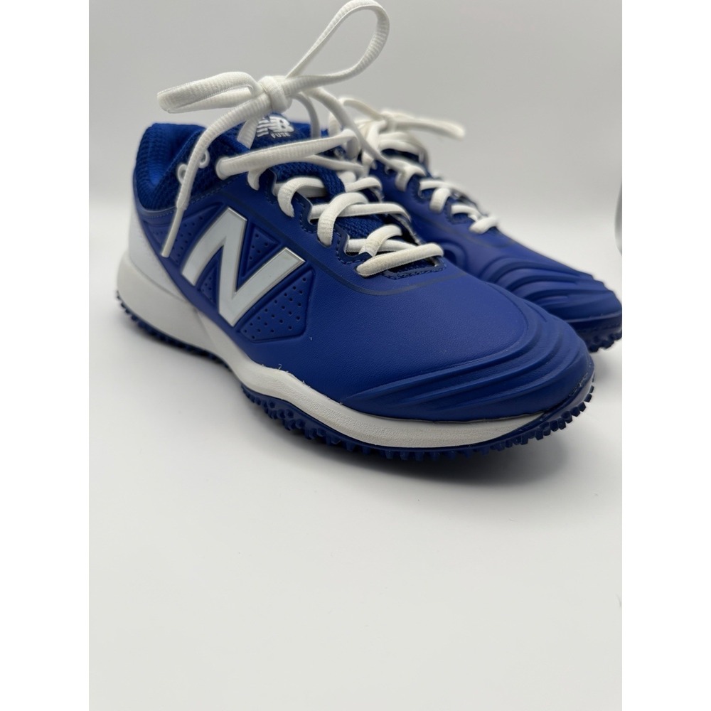 New Balance Fuse V2 Turf Baseball Shoes Men's 5.5 Blue White Athletic Trainer